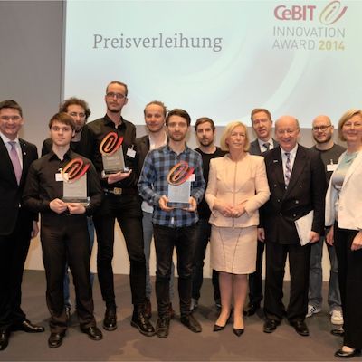 Preisverleihung des "CeBIT Awards"