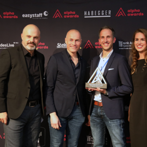 Grand Prix Sieger der alpha awards Verleihung ist der Deutsche Media-Preis