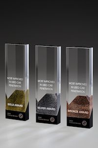 Glas-Awards "transparent + schwarz"