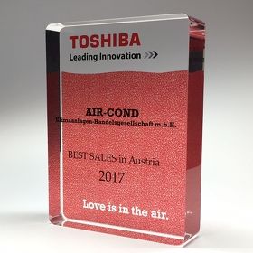 "Toshiba" Award-Aufsteller
