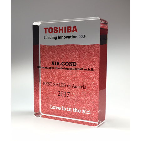 "Toshiba" Award-Aufsteller