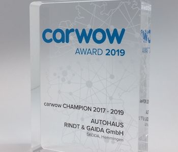carwow Award (Umsetzung 2019 + 2021)