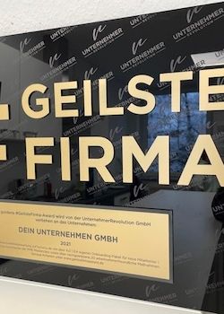 Wandzertifikat # Geilste Firma
