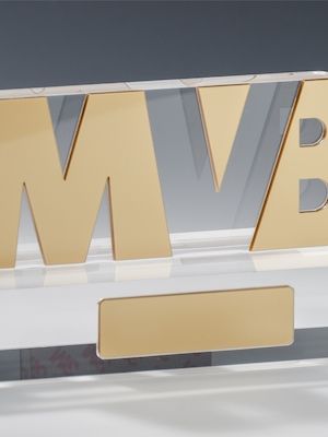 "Mainzer Volksbank" Logoaufsteller