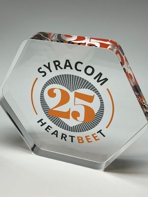 Jubiläums-Tombstone    "syracom AG"
