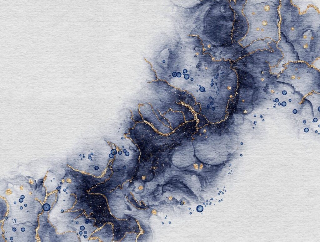 blau gold pattern
